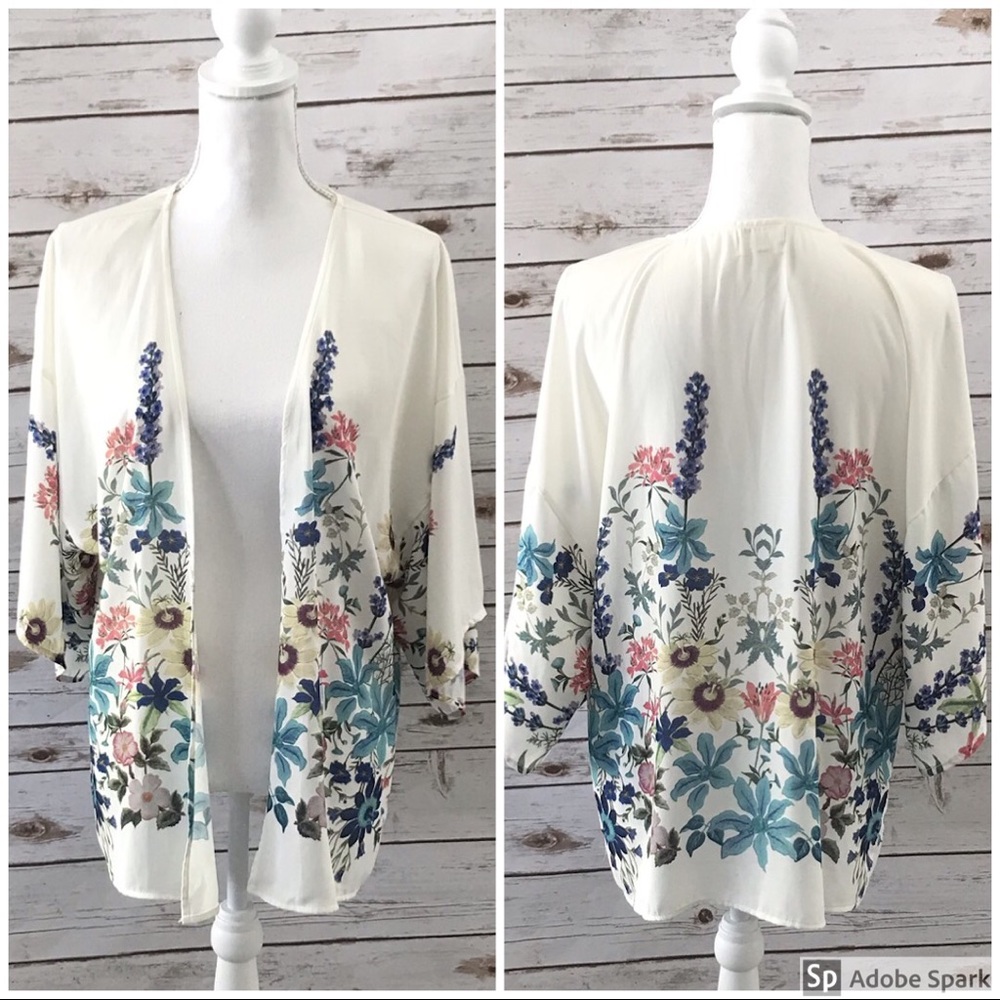 💚L.A. HEARTS Floral Kimono